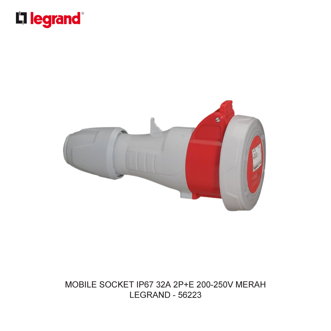 MOBILE SOCKET IP67 32A 2P+E 200-250V BIRU