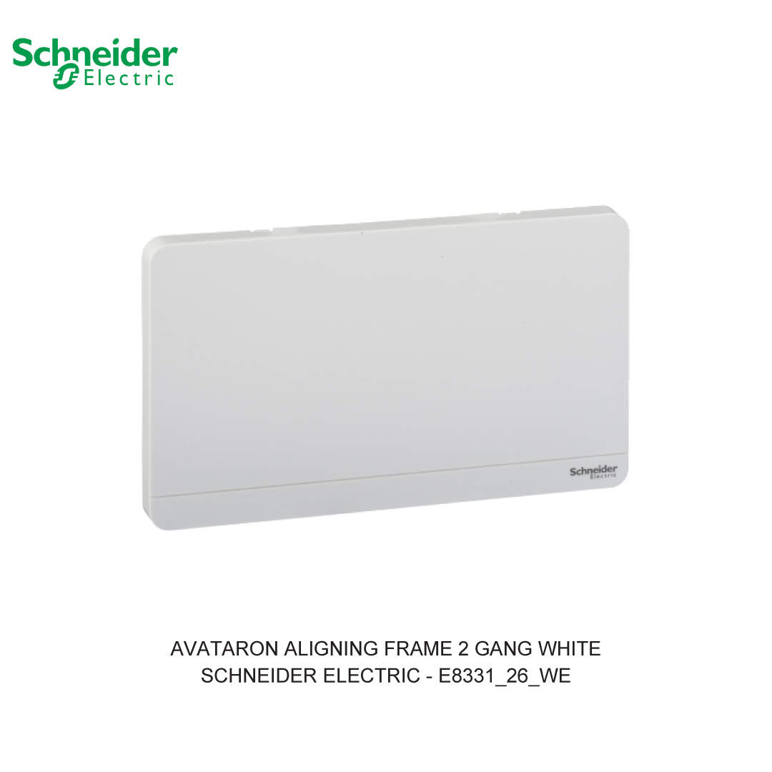 AVATARON ALIGNING FRAME 2 GANG WHITE