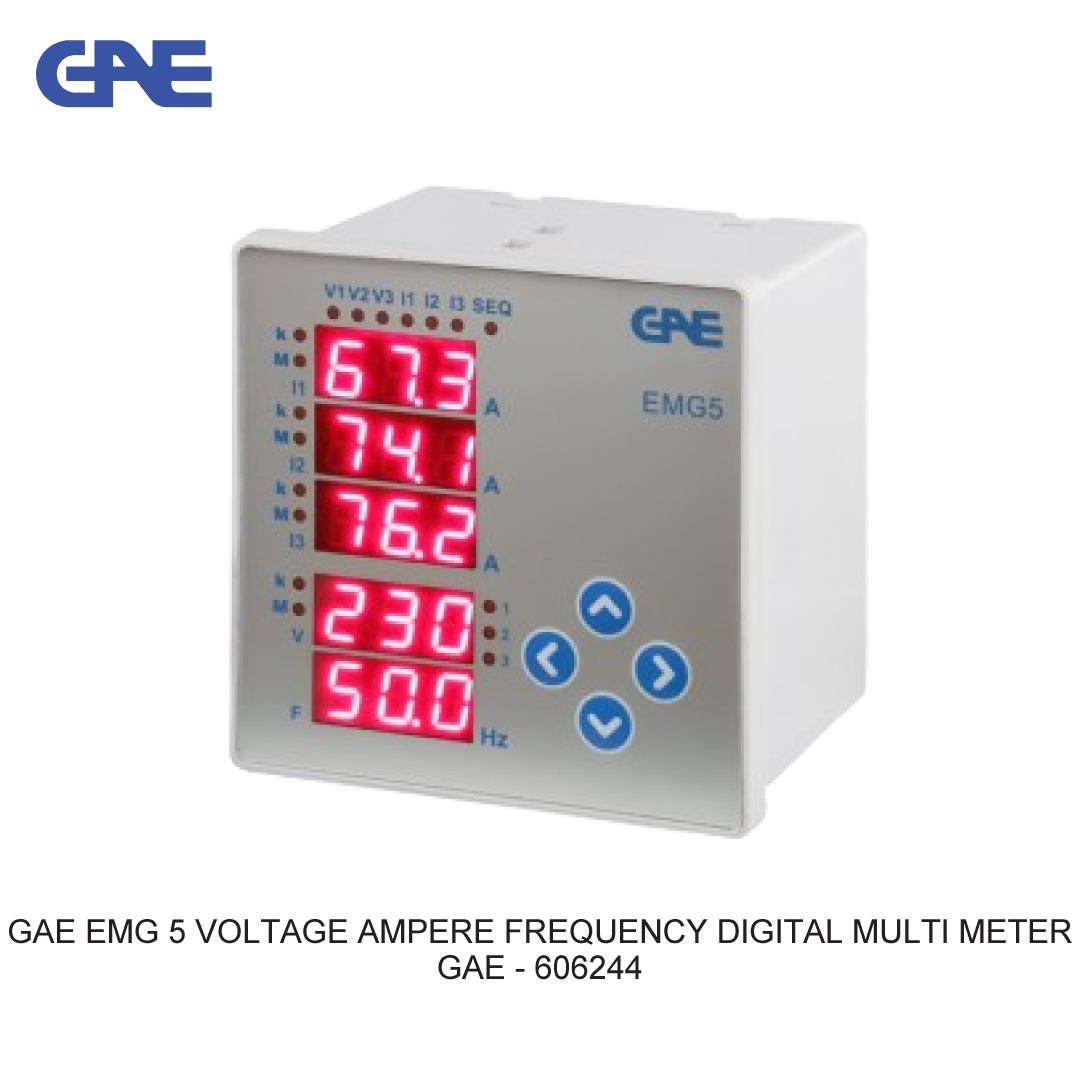 GAE EMG 5 VOLTAGE AMPERE FREQUENCY DIGITAL MULTI METER