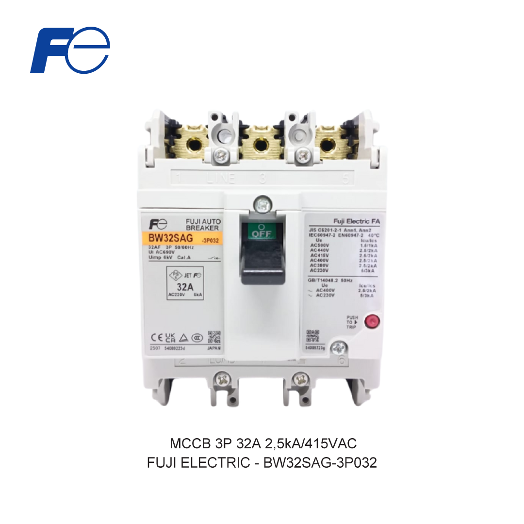 MCCB 3P 32A 2,5kA/415VAC