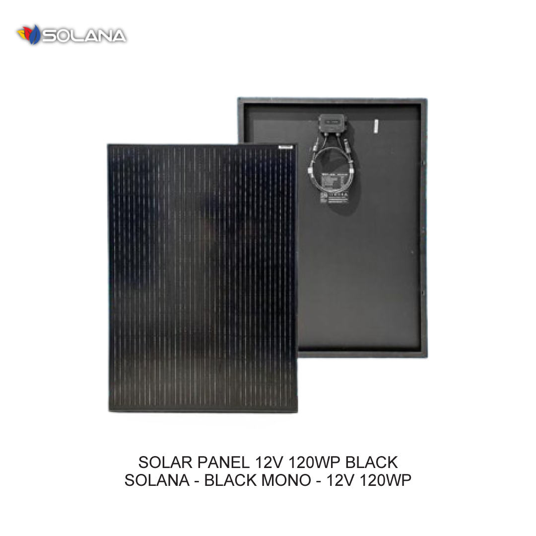 SOLAR PANEL 12V 120WP BLACK