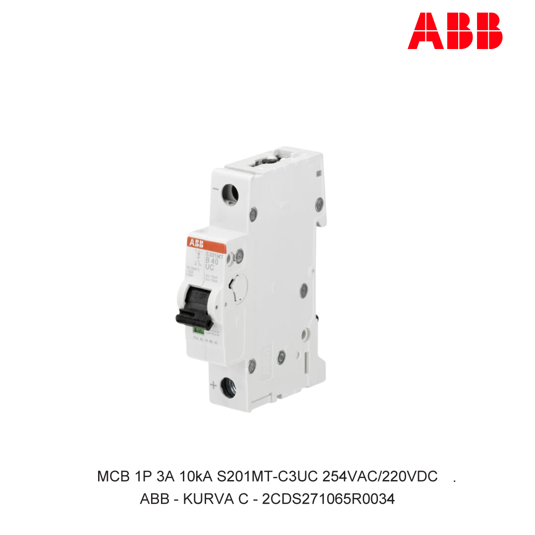 MCB 1P 3A 10kA CURVA C