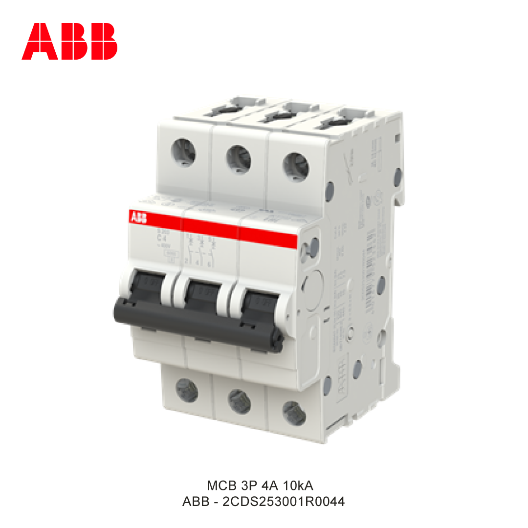 MCB 3P 4A 6kA/10kA CURVA C