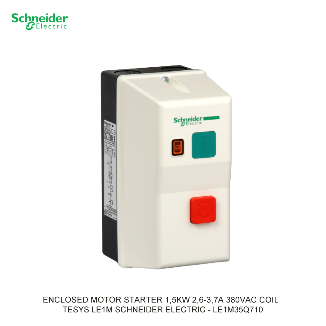 ENCLOSED MOTOR STARTER 1,5KW 2,6-3,7A 380VAC COIL