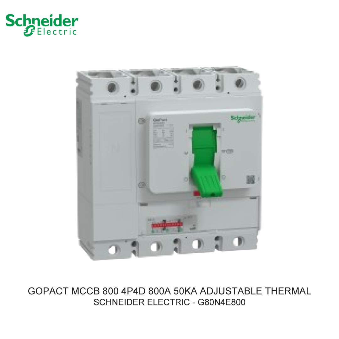 GOPACT MCCB 4P4D 800A 50KA ADJUSTABLE THERMAL