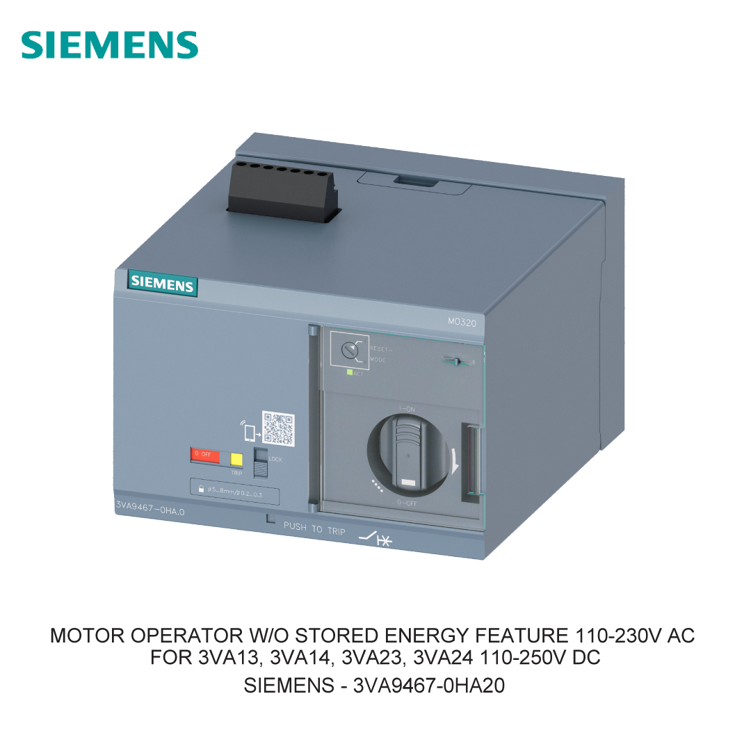 MOTOR OPERATOR W/O STORED ENERGY FEATURE 110-230V AC FOR 3VA13, 3VA14, 3VA23, 3VA24 110-250V DC
