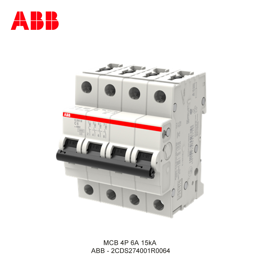 MCB 4P 6A 15kA KURVA C