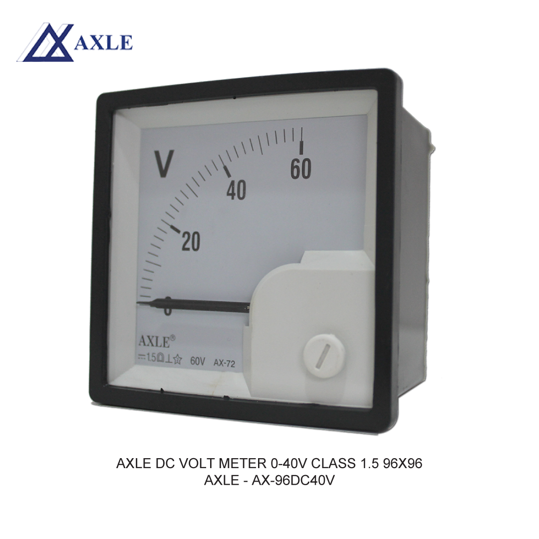AXLE DC VOLT METER 0-40V CLASS 1.5 96X96