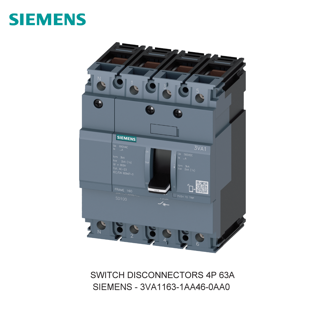 SWITCH DISCONNECTORS 4P 63A