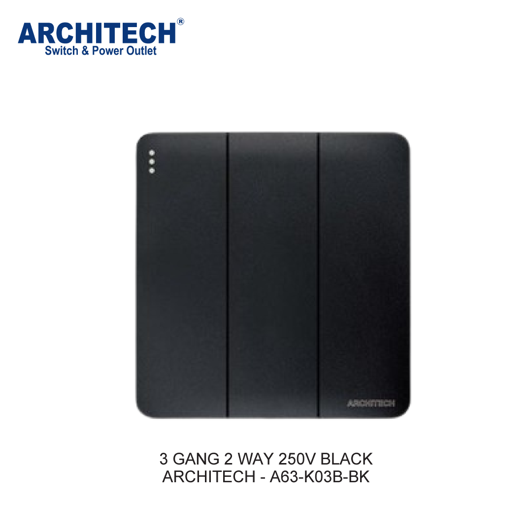3 GANG 2 ARAH 250V HITAM