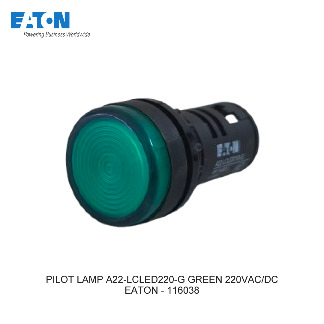 PILOT LAMP A22-LCLED220-G GREEN 220VAC/DC